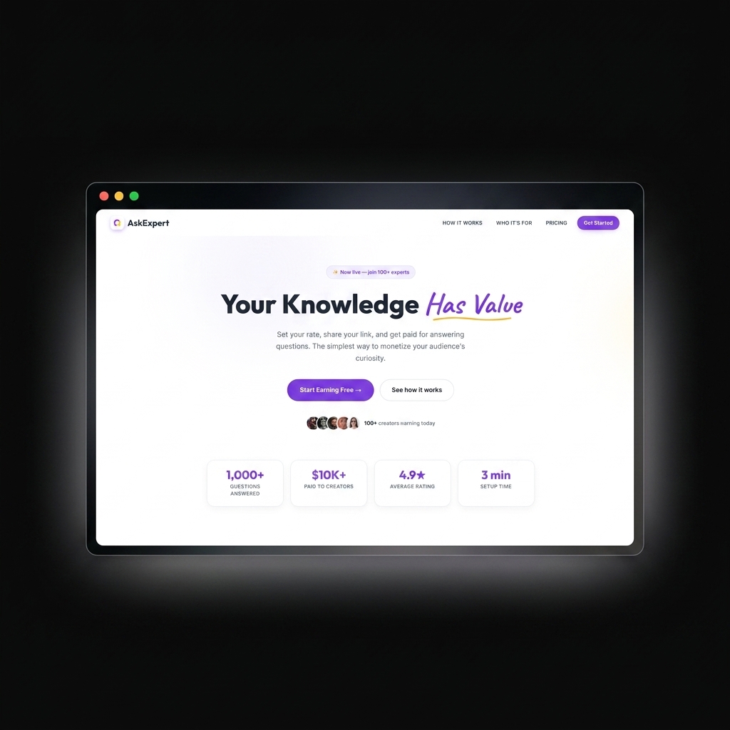 AskExpert Platform Dashboard