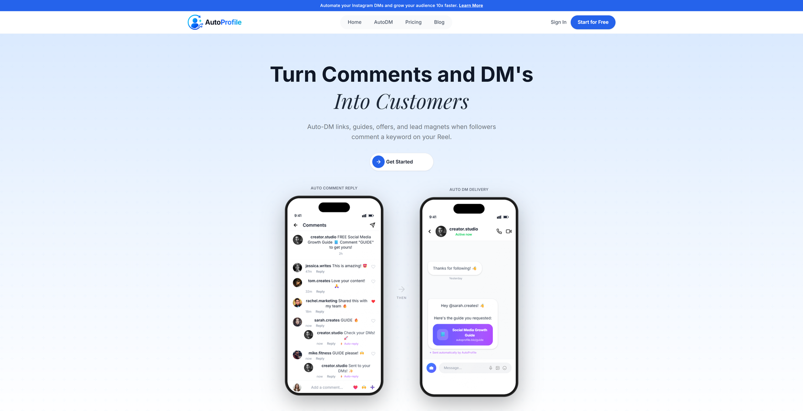 AutoProfile platform